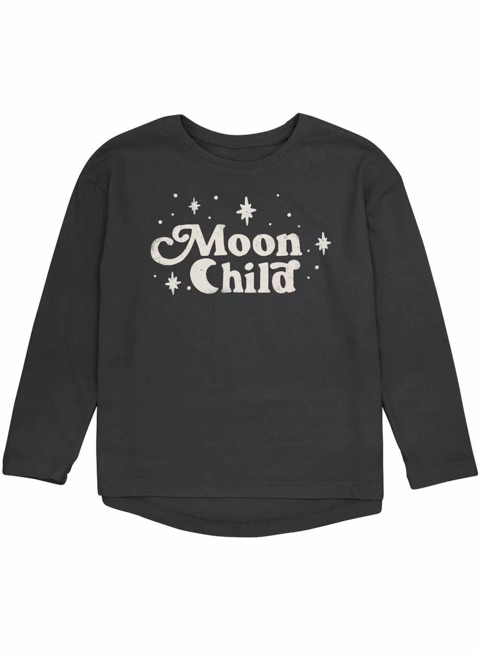 NEW FEATHER 4 ARROW kid's moon child tee in black